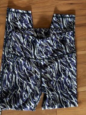 under armour athletic size medium womens pants leggings blue compression